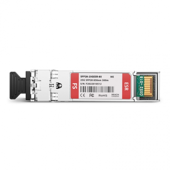 Mellanox MMA2P00 AS Compatible 25GBASE ESR SFP28 850nm 300m DOM LC MMF