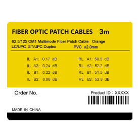 Customized Standard Patch Cables