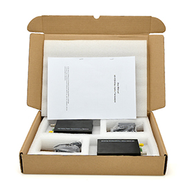 Fiber Optic Video Converter Kraft Box Packaging