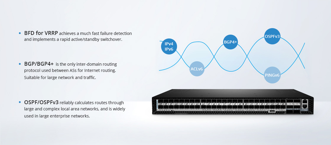 10G Switches Exceptional Layer 3 Functionality Ensures Continuous Availability