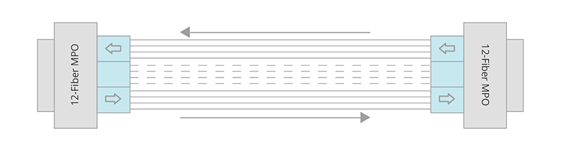 Figure 1: 40GBASE-SR4 for 40G Connection