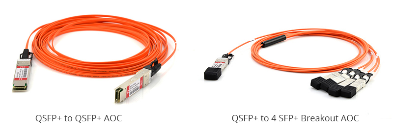 2 types de câbles AOC
