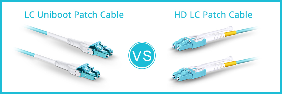 LC uniboot patch cable VS HD LC patch cable