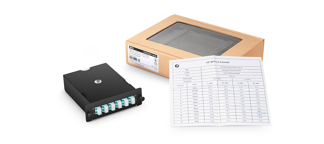 proper ftp test OM4, MPO/MTP 12 MTP Cassette Polarity LC Fibers Module, 12