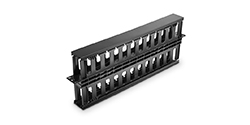 1U horizontal cable management panel