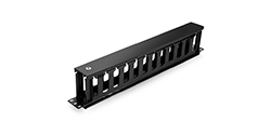 1U horizontal cable management panel
