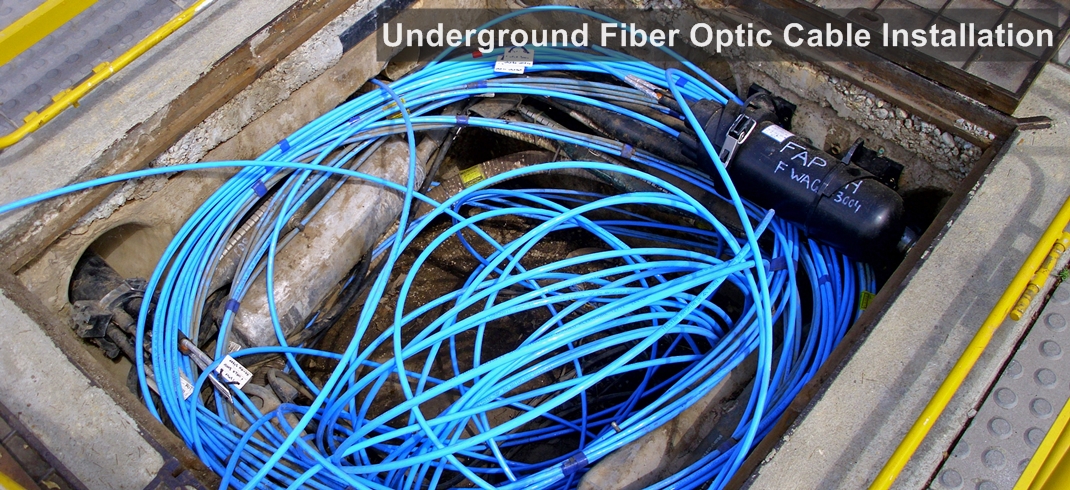 Underground Fiber Optic Cable Installation