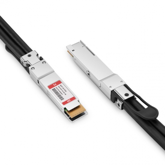 Cable Twinax de cobre de conexión directa pasivo (DAC) compatible con Cisco QDD-400-CU2M 2m (7ft) 400G QSFP-DD 