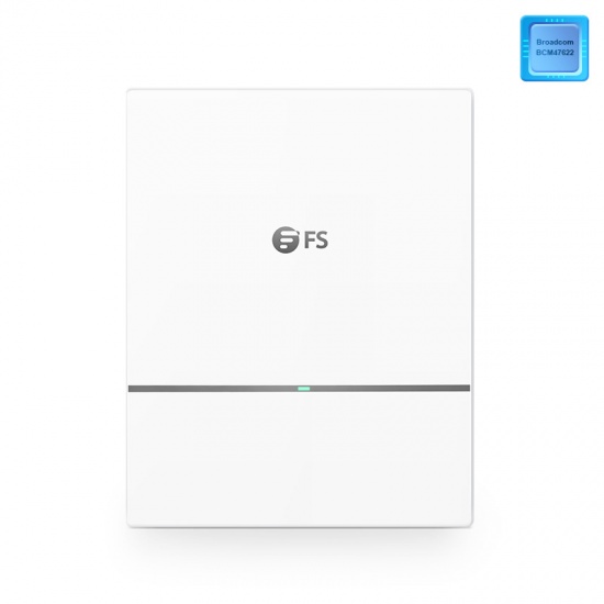 AP-W6D2400C, Wi-Fi 6 802.11ax 2400 Mbps Wireless Access Point, Seamless Roaming & 2x2 MU-MIMO Dual Radios, Manageable via FS Controller or Standalone (Without PoE Injector)