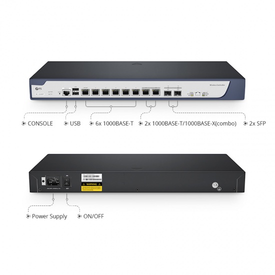 Contrôleur LAN Sans Fil AC-224AP, 802.11ax avec 6 Ports Gigabit Ethernet (GbE), Itinérance Wi-Fi sans Faille, Gestion pour un maximum de 224 Points d'Accès sans Fil