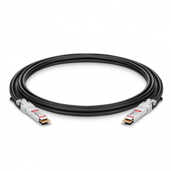 Cable Twinax de cobre de conexión directa pasivo (DAC) compatible con Arista CAB-D-D-400G-0.5, 400G QSFP-DD 0.5m (2ft)