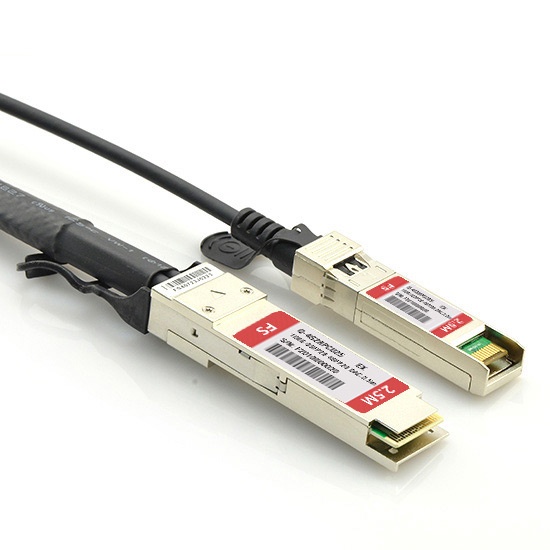 2.5m (8ft) Extreme Networks Compatible 100G QSFP28 to 4x25G SFP28 Passive Direct Attach Copper Breakout Cable