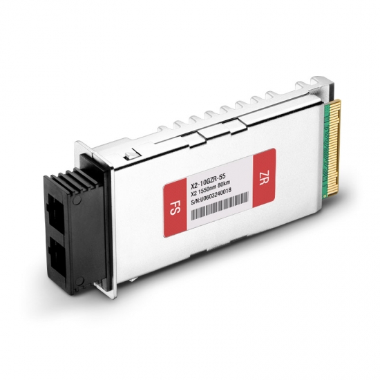 Cisco X2-10GB-ZR Compatible 10GBASE-ZR X2 1550nm 80km DOM SC SMF Transceiver Module