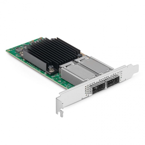 NVIDIA Mellanox MCX516A-CCAT ConnectX®-5 EN Network Interface Card, 100GbE Dual-Port QSFP28, PCIe3.0 x 16, Tall&Short Bracket