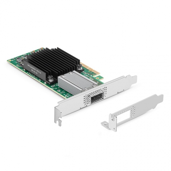 NVIDIA Mellanox MCX515A-CCAT ConnectX®-5 EN Network Interface Card, 100GbE Single-Port QSFP28, PCIe3.0 x 16, Tall&Short Bracket