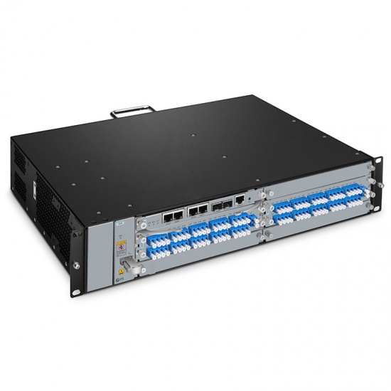 40 Channels 100GHz C21-C60 Dual Fiber DWDM Mux and Demux with Monitor Port, Pluggable Module, LC/UPC, Integrated with M6200 Series 2U Managed Chassis