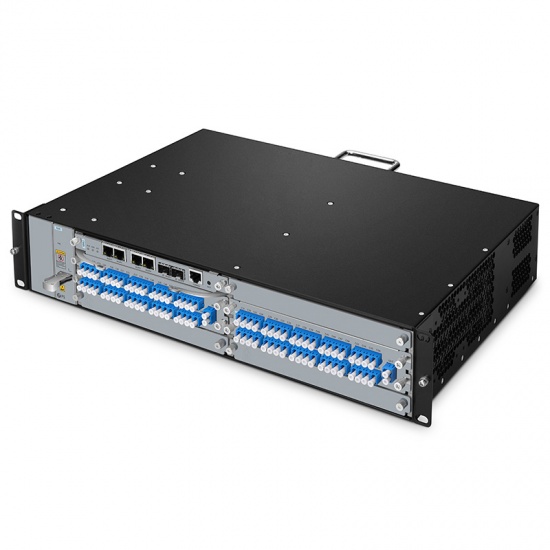40 Channels 100GHz C21-C60 Dual Fiber DWDM Mux and Demux with Monitor Port, Pluggable Module, LC/UPC, Integrated with M6200 Series 2U Managed Chassis