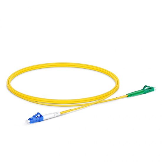 1m (3ft) LC UPC to LC APC Simplex OS2 Single Mode PVC (OFNR) 2.0mm Fiber Optic Patch Cable