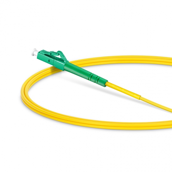 Customized Length LC UPC to LC APC Simplex OS2 Single Mode PVC (OFNR) 2.0mm Fiber Optic Patch Cable