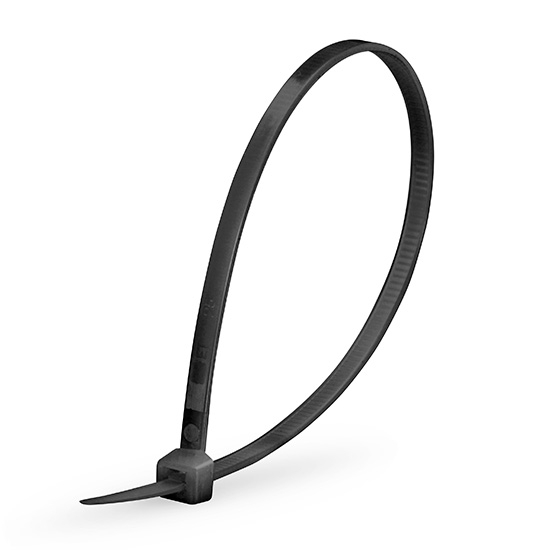 100pcs/Bag 4in.L x 0.1in.W Self-Locking Nylon Cable Ties-Black