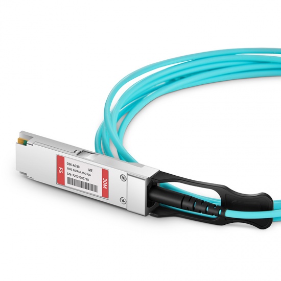 30m (98ft) FS for Mellanox MFS1S00-V030E Compatible 200G QSFP56 Active Optical Cable
