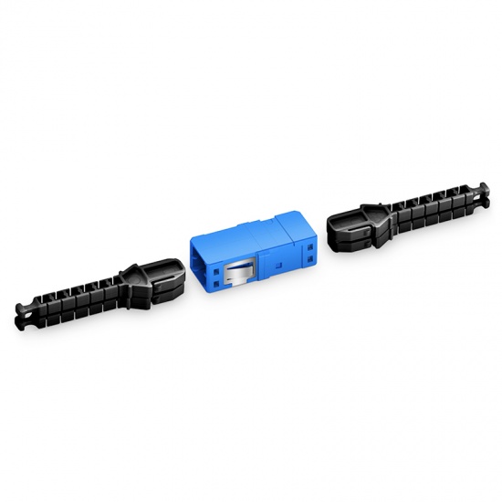 MDC/UPC to MDC/UPC 2-Port Single Mode Plastic Fiber Optic Adapter/Coupler without Flange