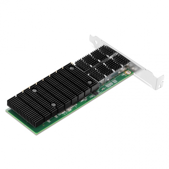 Intel E810-CAM2-Based Ethernet Network Interface Card, 100G Dual-Port QSFP28, PCIe 4.0 x 16, Tall&Short Bracket