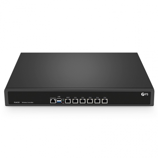 FS-AC32, 802.11ac Wireless LAN Controller with 6 Gigabit Ethernet (GbE) Ports, Manage up to 32 Wi-Fi 5 APs