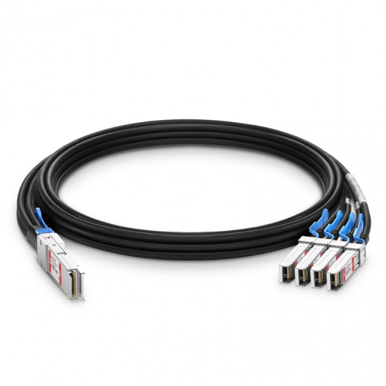 5m (16ft) Cisco Compatible 100G QSFP28 to 4x25G SFP28 Active Direct Attach Copper Breakout Cable