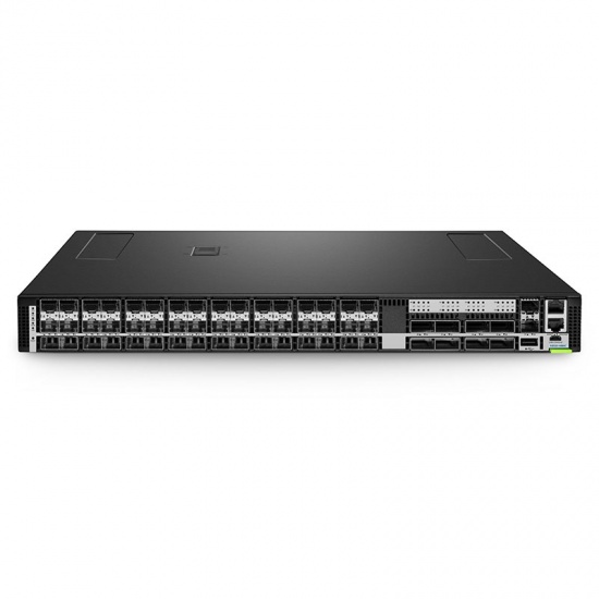 N8550-48B8C, 48-Port Ethernet L3 Data Center Switch, 48 × 25Gb SFP28, 2 × 10Gb SFP+, with 8 × 100Gb QSFP28 Uplinks, Broadcom Chip, IP Infusion™ OcNOS® Support for 1 Year