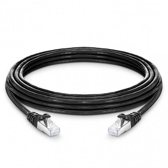 16ft (5m) Cat7 Snagless Shielded (SFTP) PVC CMX Ethernet Network Patch Cable, Black