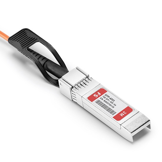 Cable óptico activo SFP+ 10G compatible con FS switches, 3m (10ft)