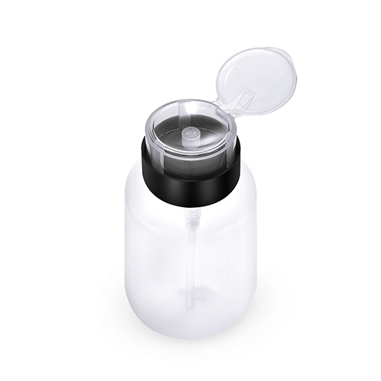 8 oz. Transparent Pump Leak Proof Alcohol Bottle