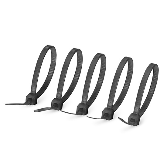 100pcs/Bag 8in.L x 0.2in.W Self-Locking Nylon Cable Ties-Black