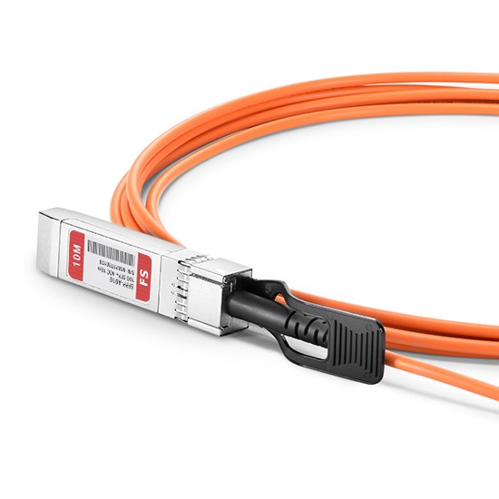 10G SFP+ Aktives Optisches Kabel (AOC) für FS Switches, 10m (33ft)