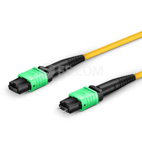 Customized 8-144 Fibers Senko MPO-12 OS2 Single Mode Elite Trunk Cable, Yellow