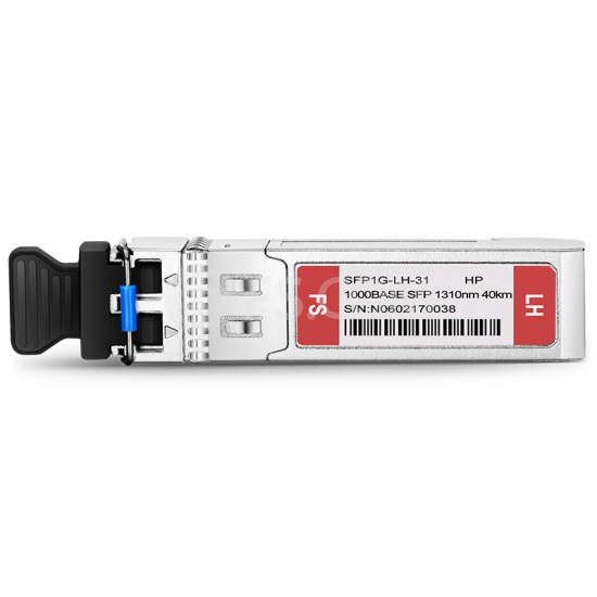 JD061A HPE H3C Compatible 1000BASE-LH SFP 1310nm 40km DOM Duplex LC SMF Transceiver Module for HPE FlexNetwork and FlexFabric Switch Series