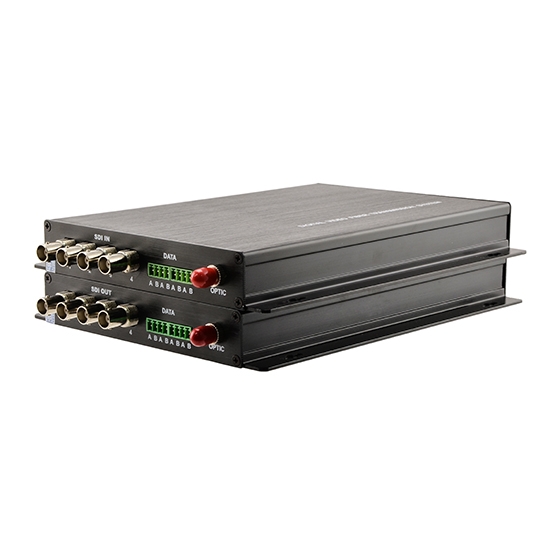 4 Channel Unidirectional HDSDI over Optical Fibre Transmitter and