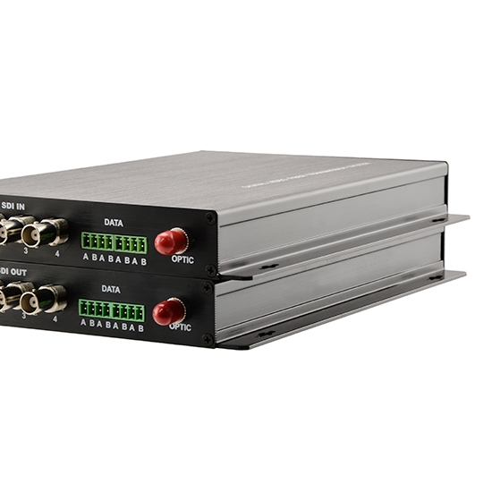 4 Channel Unidirectional HDSDI over Optical Fibre Transmitter and