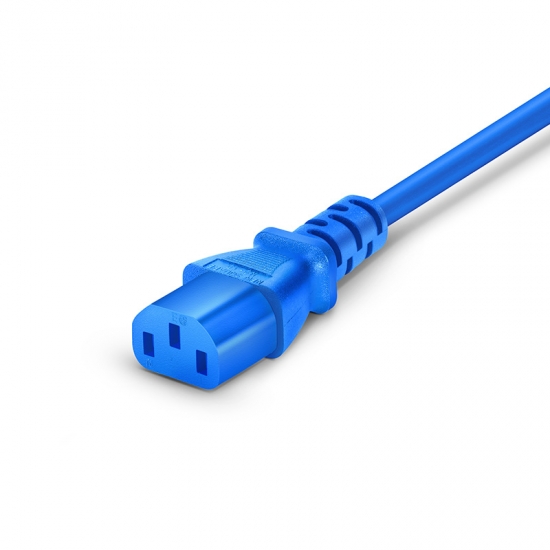 6ft (1.8m) NEMA 5-15P to IEC320 C13 18AWG 125V/10A Power Cord, Blue