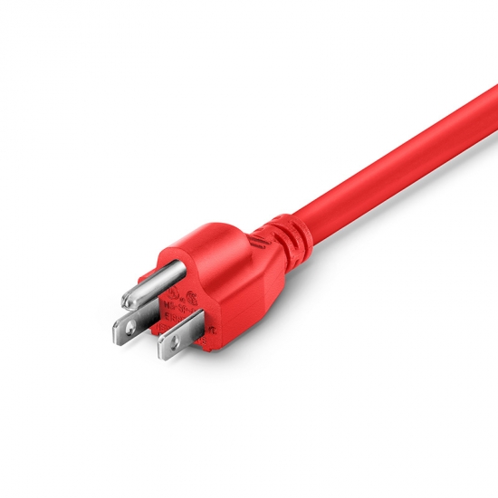3ft (0.9m) NEMA 5-15P to IEC320 C15 14AWG 125V/15A Power Cord, Red