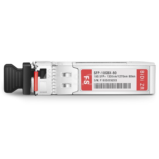 Customized 10GBASE-BX SFP+ 1330nm-TX/1270nm-RX 80km DOM LC SMF Transceiver Module