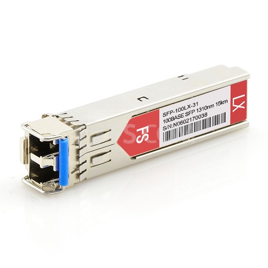 100BASE-LX SFP 1310nm 15km DOM Duplex LC SMF Transceiver Module for FS Switches