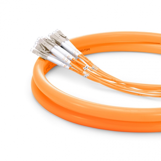 Customized 24 Fibers OM1/OM2 Multimode LC/SC/FC/ST/LSH Indoor Tight-Buffered Multi-Fiber Breakout Cable
