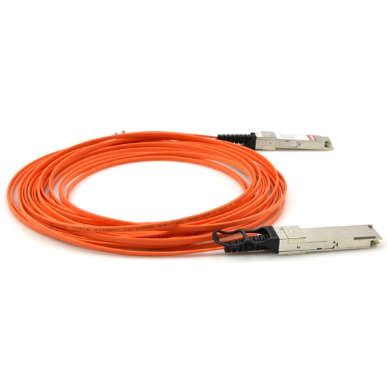 Cable Óptico Activo (AOC) 40G QSFP+ a QSFP+ 20m (66ft) - Compatible con Cisco QSFP-H40G-AOC20M - Latiguillo QSFP+