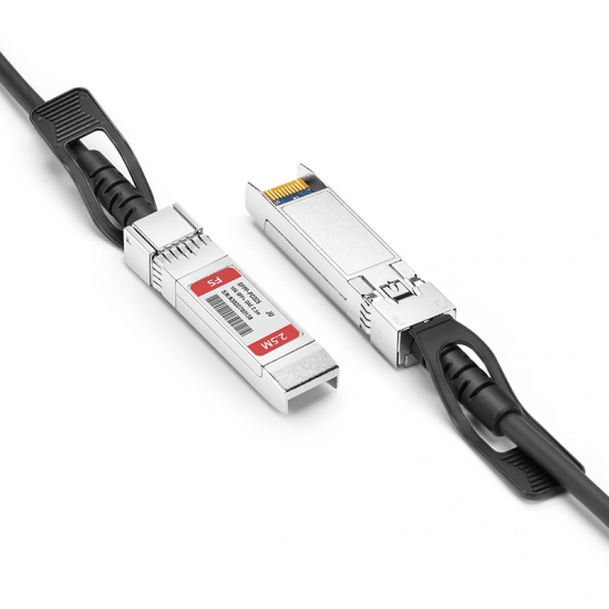 Cable Twinax de cobre de conexión directa pasivo (DAC) compatible con Juniper Networks EX-SFP-10GE-DAC-2.5M, 10G SFP+ 2.5m (8ft)