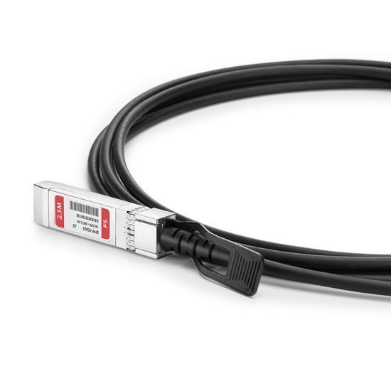 Cable Twinax de cobre de conexión directa pasivo (DAC) compatible con Juniper Networks EX-SFP-10GE-DAC-2.5M, 10G SFP+ 2.5m (8ft)