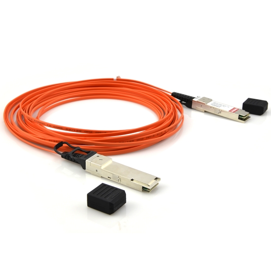 Cable Óptico Activo (AOC) 40G QSFP+ a QSFP+ 7m (23ft) - Compatible con Brocade 40G-QSFP-QSFP-AOC-0701 - Latiguillo QSFP+