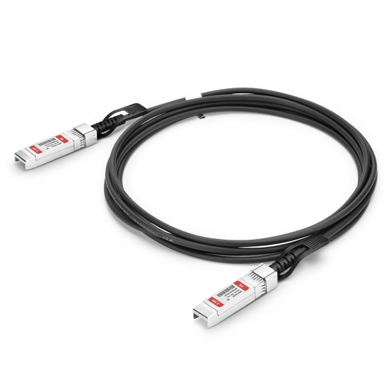 Cable Twinax de cobre de conexión directa (DAC) pasivo compatible con Dell (Force10) CBL-10GSFP-DAC-2.5M, 10G SFP+ 2.5m (8ft)