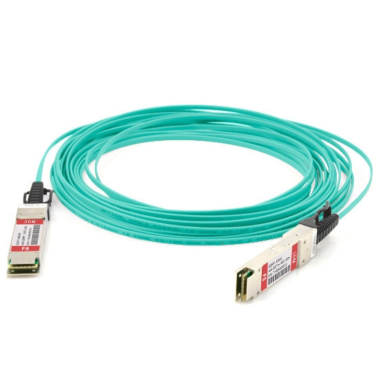 100m (328ft) Avago AFBR-7QER100Z Compatible 40G QSFP+ Active Optical Cable